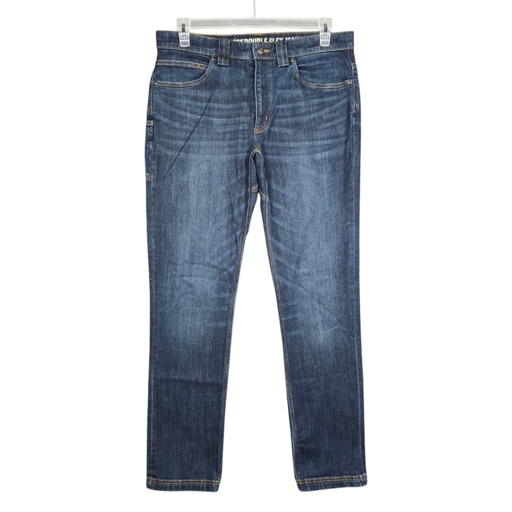 Duluth Trading Jeans Mens 34x34 Ballroom Double Flex Slim Fit Stretch Denim Blue